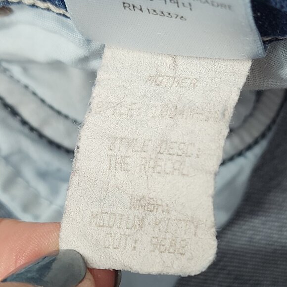 MOTHER The Rascal Straight Leg Raw Hem Jeans - Picture 7 of 10